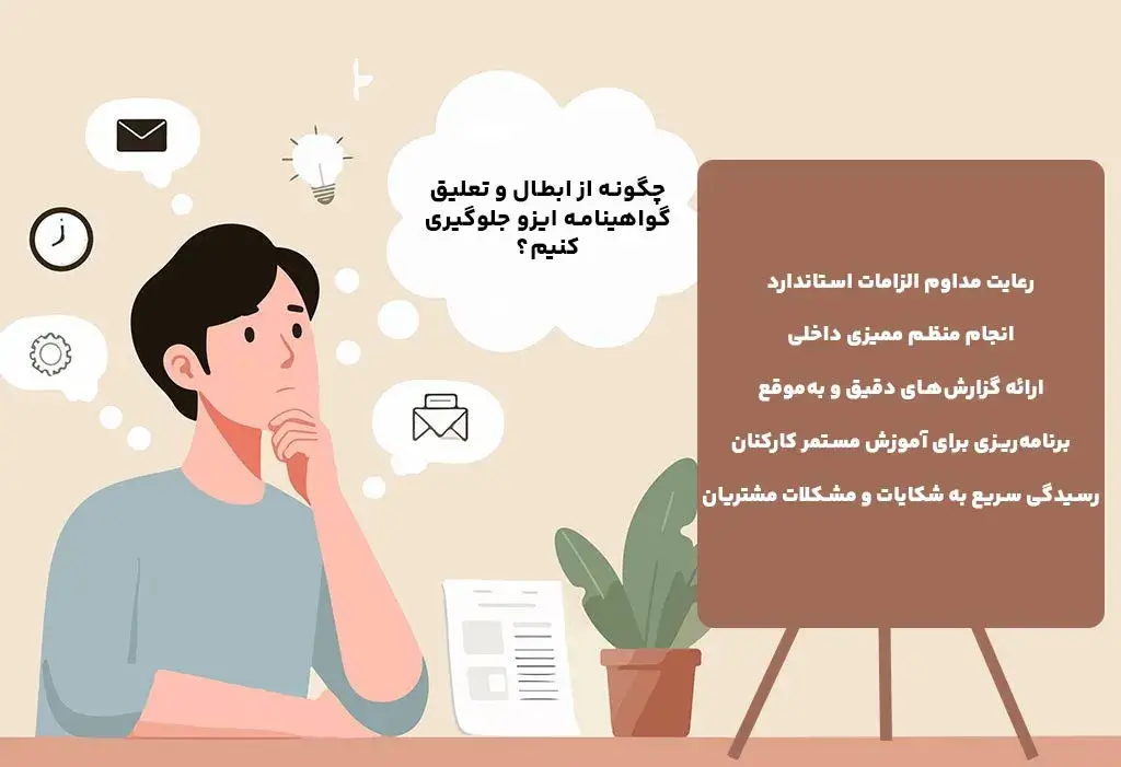 چگونه از ابطال و تعلیق گواهینامه ایزو جلوگیری کنیم؟