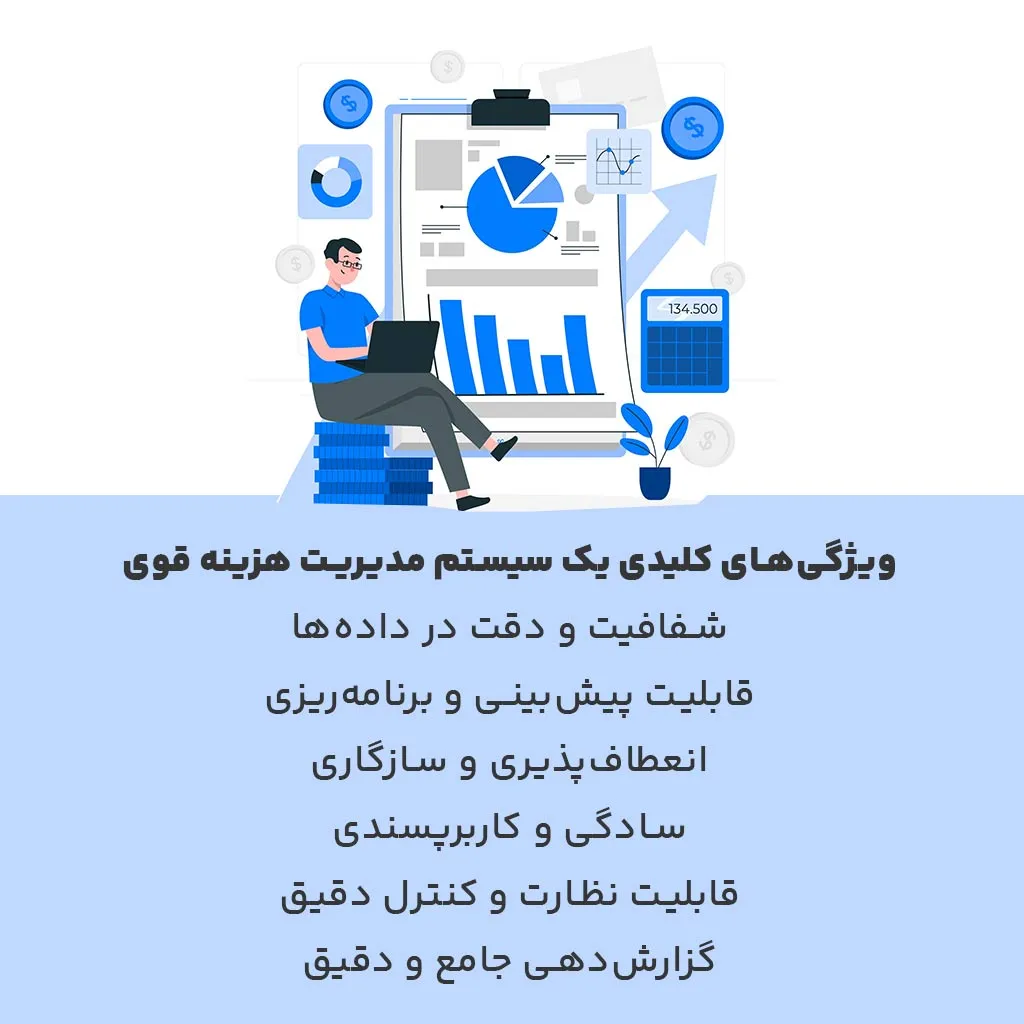 ویژگیهای کلیدی یک سیستم مدیریت هزینه قوی