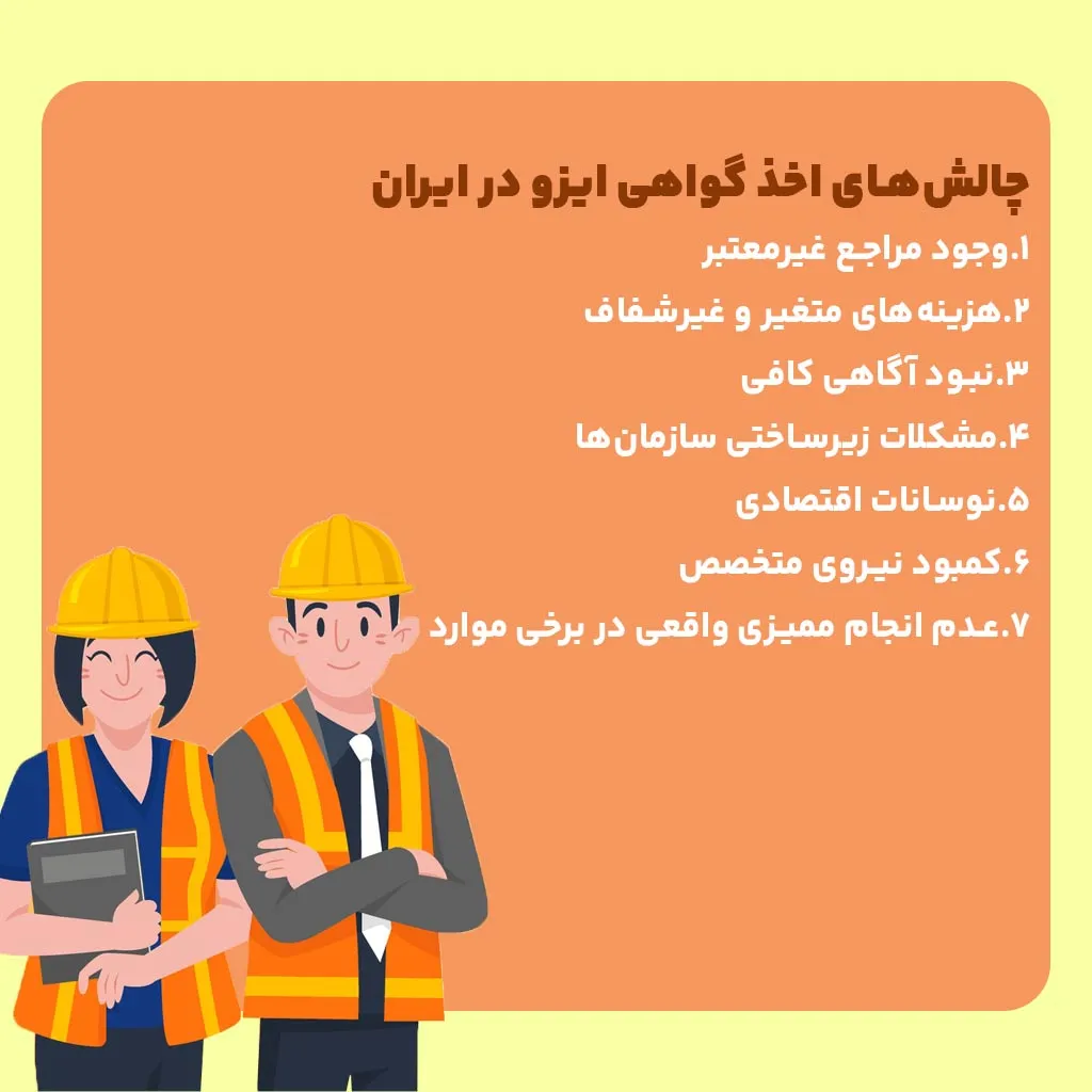 چالش‌های اخذ گواهی ایزو در ایران