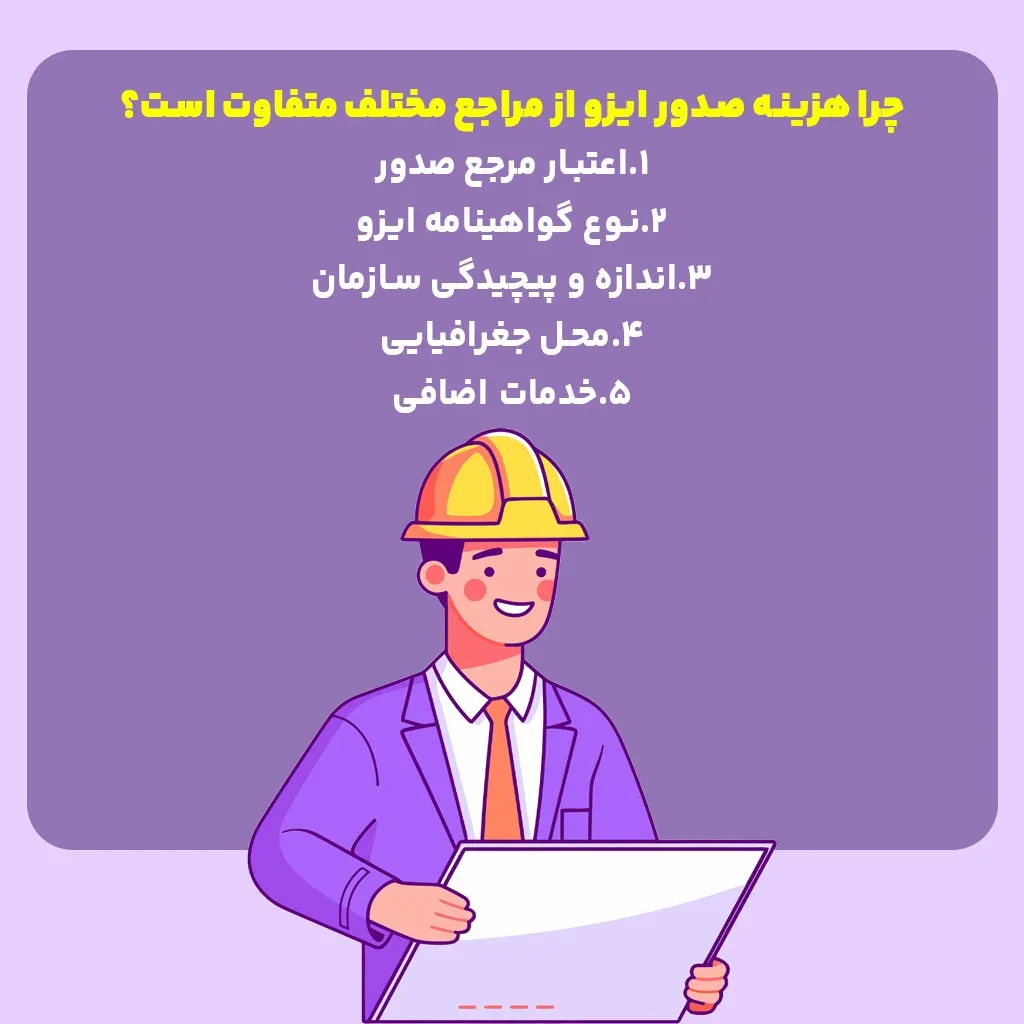 چرا هزینه صدور ایزو از مراجع مختلف متفاوت است؟
