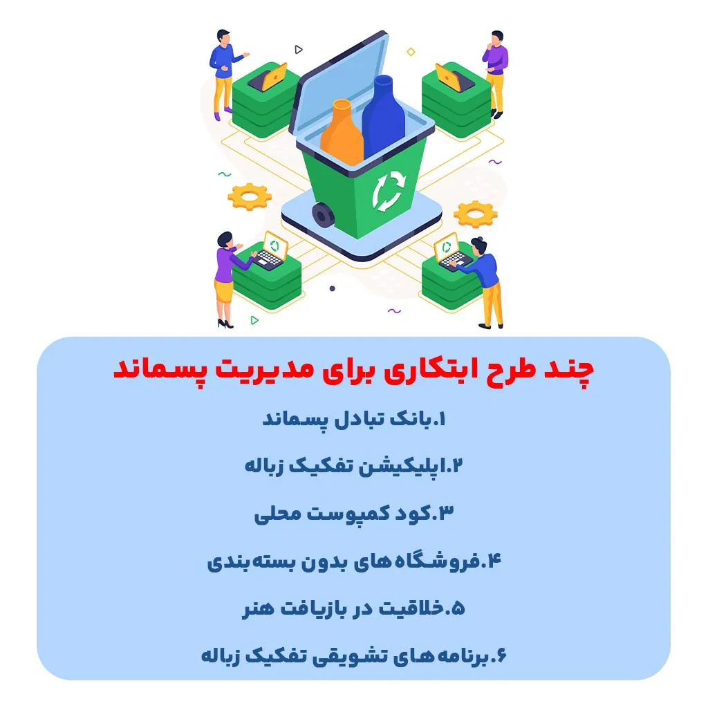 چند طرح ابتکاری برای مدیریت پسماند