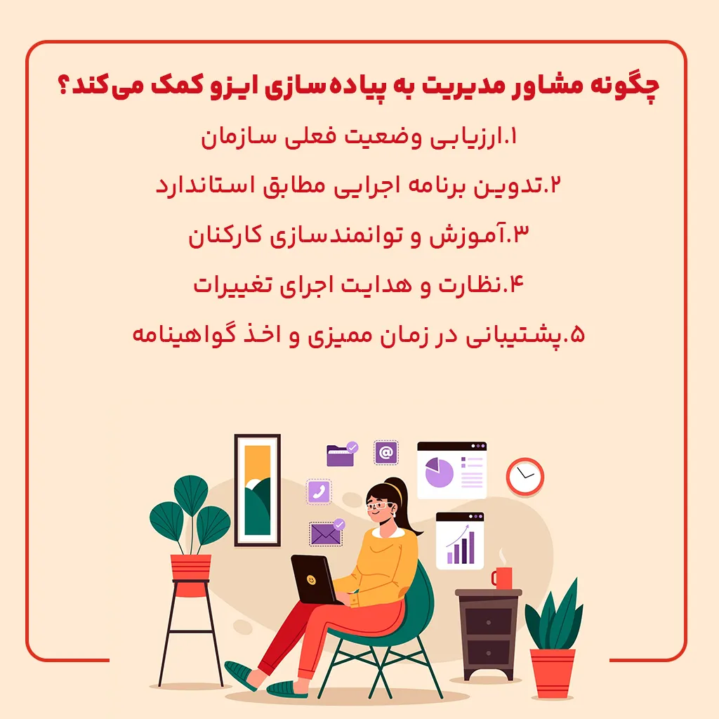 چگونه مشاور مدیریت به پیادهسازی ایزو کمک میکند؟