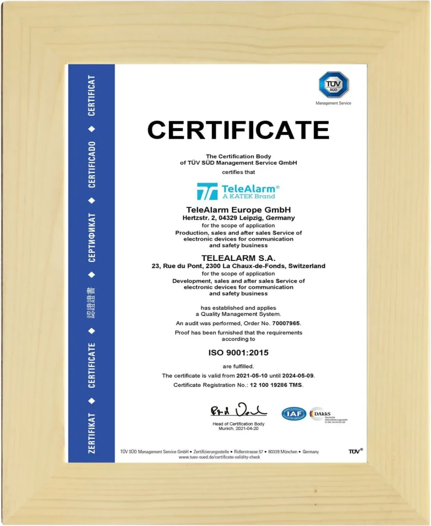 TÜV SÜD – تحت اعتبار IAF