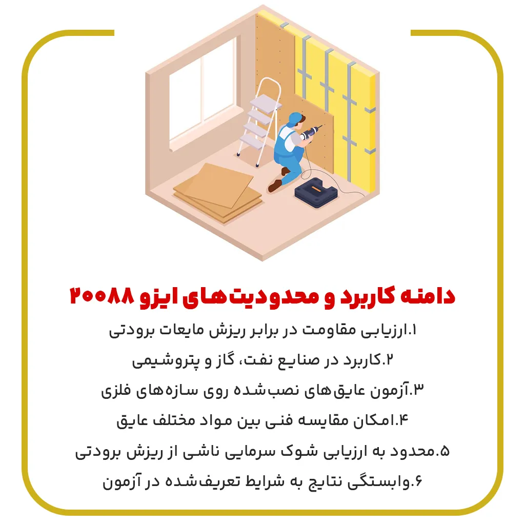 دامنه کاربرد و محدودیت‌های ایزو 20088
