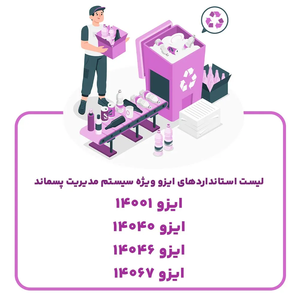 لیست استانداردهای ایزو ویژه سیستم مدیریت پسماند