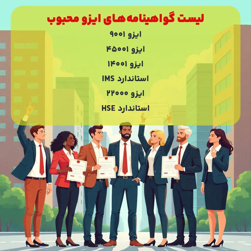 لیست گواهینامه‌های ایزو محبوب